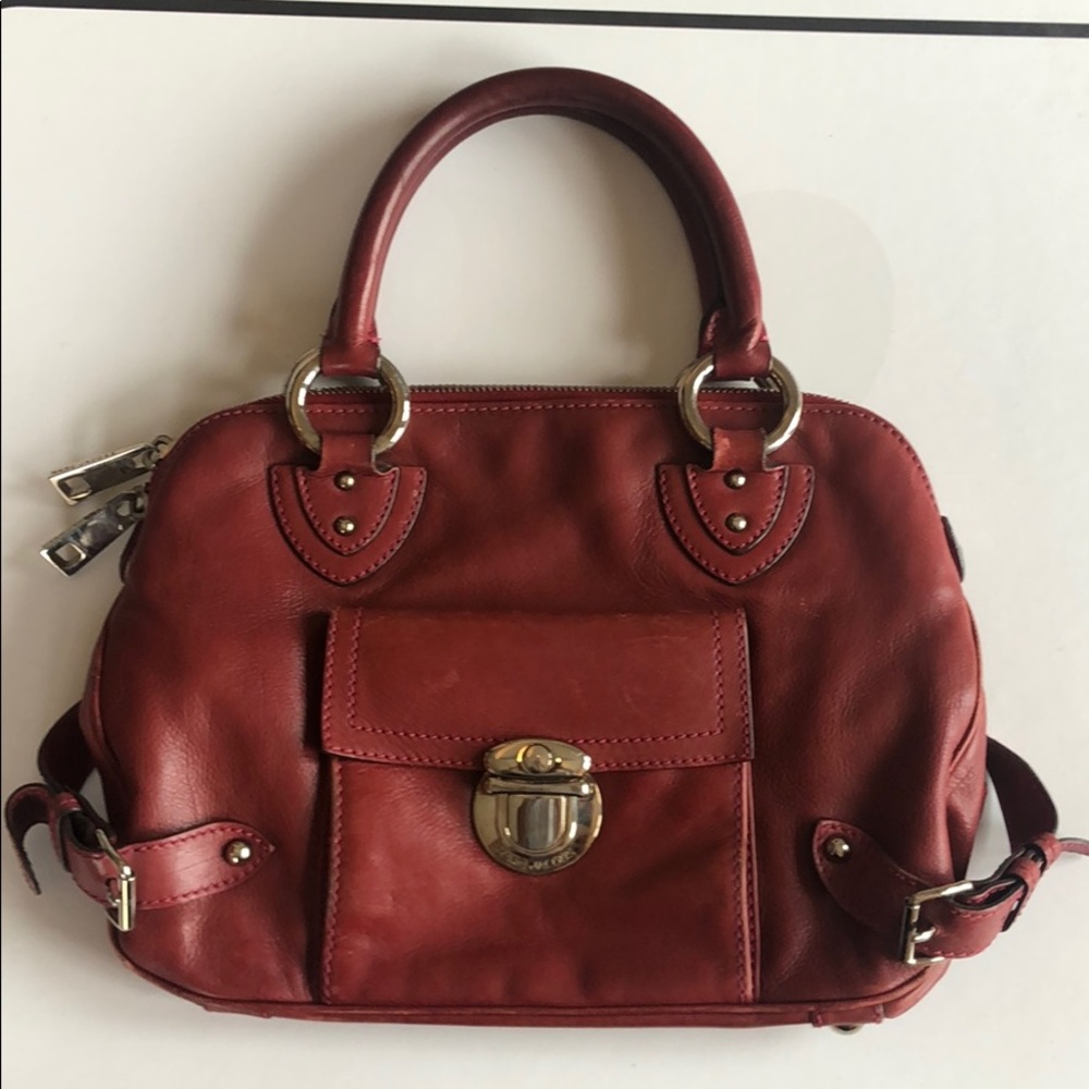 Marc Jacobs Red Leather Purse/Satchel
